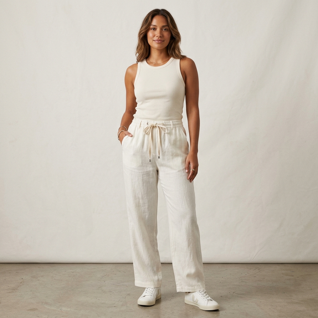 Linen clothes pants